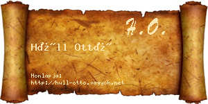 Hüll Ottó névjegykártya